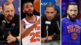 quotMikal Bridges Josh Hart amp Jalen Brunson Analyze Knicks 120111 Loss to Pistons Thibodeau Reactsquot [upl. by Aeila121]