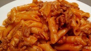 Macarrones con tomate y picadillo de carne Menú pasta Olla GM G [upl. by Etterraj]