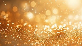 Gold Glitter Sparkle Shimmering Particles In Liquid Abstract Background VJ Loop  ROYALTY FREE 4K HD [upl. by Enairda]