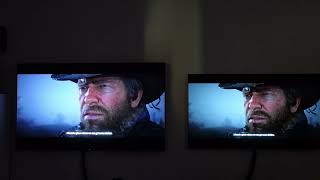 Sony QDOLED A95K LEFT Vs LG MLA OLED G3 Right  HDR Cinematic Gaming Comparison [upl. by Ahselaf]