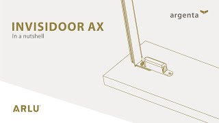 invisidoor AX invisible aluminium frame for interior pivot doors up to 45 kg English version [upl. by Karlise359]