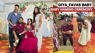 BABY NAMING CEREMONY 🥰❤️ DIYA FAVAS BABY FUNCTION ❤️ [upl. by Eolande]