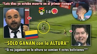 DESTROZADOS PERIODISTAS COLOMBIANOS NO CREEN la DERROTA con BOLIVIA VS COLOMBIA 10 HOY [upl. by Tarra781]