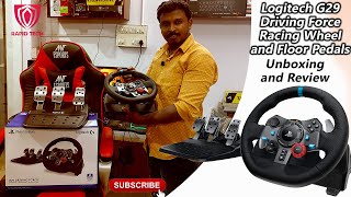 Logitech G29 Driving Force Racing Wheel and Floor Pedals Unboxing and Review in Tamil by RapidTECH [upl. by Gabriello]