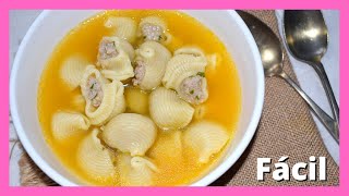 ⭐ SOPA RELLENA de CARNE ⭐ Sopa de Navidad Mallorquina [upl. by Yale]