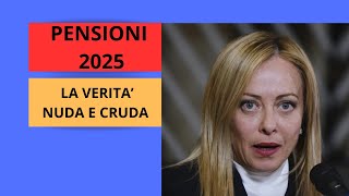 NOVITA SULLE PENSIONI 2025 [upl. by Alfy178]