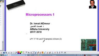 Microprocessors I Lec28 Examples LEcture 2 Arithmetic operationsمحا28 أمثله [upl. by Elsworth]