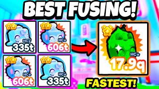 THE BEST FUSING METHOD PET SIMULATOR X KAWAII UPDATE ROBLOX  FASTEST FUSE METHODS [upl. by Alair604]