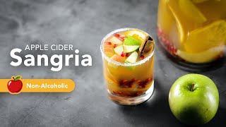 Non Alcoholic Apple Cider Sangria  Quick amp Easy Fall Mocktail  Tasty Thanksgiving Drink Recipe [upl. by Lithea328]