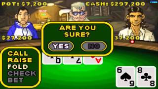 WORLD CHAMPIONSHIP POKER Texas Hold Em Gameplay GBA  Game Boy Advance [upl. by Areek]