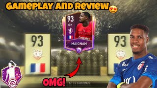 FIFA MOBILE 22 • POTM MAIGNAN GAMEPLAY AND REVIEW 🤯 [upl. by Enelrac]