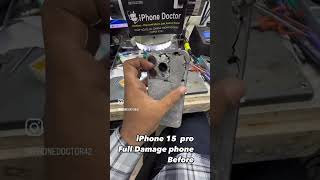 iPhone 15 Pro full complete ￼damage phone ￼after change Display body without any message iphone [upl. by Ivanna898]