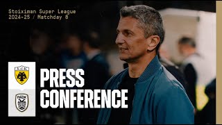 Press Conference AEK FC Vs PAOK FC – PAOK TV [upl. by Querida]