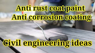 Anti rust coating paint  civil engineer videos tamil [upl. by Furmark108]