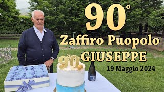 90° Compleanno di ZAFFIRO PUOPOLO GIUSEPPE [upl. by Supmart]