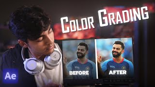 COLOR CORRECTION 🔥  AFTER EFFECTS  TUTORIAL [upl. by Anetta150]