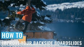 How To Improve Your Backside Boardslides On A Snowboard [upl. by Shargel]