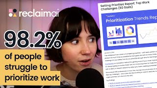 PRIORITIZE your workweek be more productive in 2024 🔑  Setting Priorities – 50 stats Reclaimai [upl. by Valeria138]