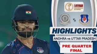 Syed Mushtaq Ali Trophy  Pre Quarter Final 2024 Full Highlights  Andhra vs Uttar Pradesh Highlight [upl. by Medorra954]