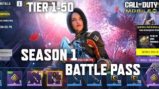 NEW Season 1 Battle Pass Tier 150 in COD Mobile All BP Rewards  Gameplay Season 1 CODM Leaks [upl. by Einwat]