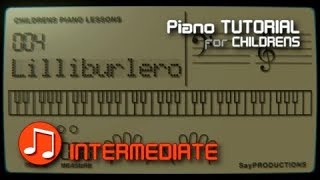 Lilliburlero  Piano Tutorial [upl. by Kienan]