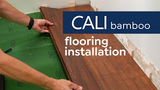 How To Install Bamboo Flooring  Floated DIY Method [upl. by Vonni]