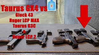 Taurus GX4 Review amp Comparison vs Glock 43 LCP Max and G3C PART 2 [upl. by Leahey]