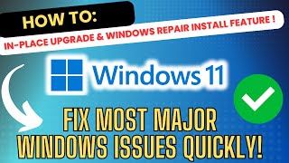 Windows 11 InPlace Upgrade amp Repair Install Feature [upl. by Laden]