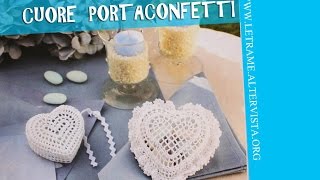 Tutorial Bomboniera all uncinetto  Scrigno a cuore crochet 13 [upl. by Pamela]