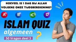 Islam Quiz Algemeen 50 vragen deel 3 [upl. by Anyotal]