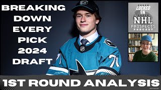 2024 NHL DRAFT ROUND 1 BREAKDOWN  Analyzing Every Selection [upl. by Vitus]