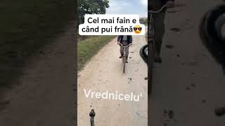 Să vezi când pune frana 😎😂 goviral romania bicicleta distractie funny haha viral reels [upl. by Anders]