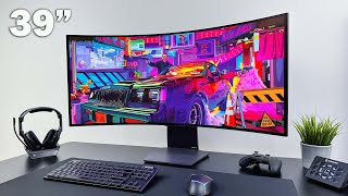 LGs NEW 39quot OLED Gaming Monitor 240Hz 39GS95QE Review [upl. by Oetomit]