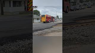 Princeton Indiana Fire Department responding to calls [upl. by Anitahs]