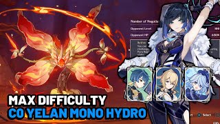 C0 Yelan C0 Furina Mono Hydro Max Difficulty Pyro Regisvine  Saurian Search Event Day 1 [upl. by Nnairam]