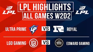 LPL Highlights ALL GAMES Week 2 Day 2  LPL Spring 2024 [upl. by Masterson]