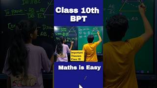 BPT Class 10 Class 10 Math Chapter 6 Triangles ytshorts shorts fun trending bpt thalestheorem [upl. by Laet]