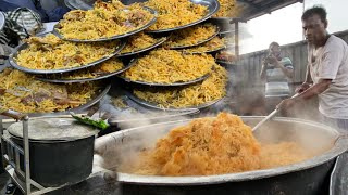 MARRIAGE MUTTON PLATE BIRIYANI Cooking For 1000 Peoples  Traditional Firewood Mutton biryani ASMR [upl. by Power]