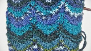 How to knit  Chevron Stitch Missoni Style [upl. by Frodi]