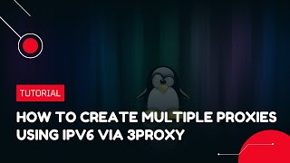 How to create multiple proxies using IPv6 via 3proxy  VPS Tutorial [upl. by Yerxa]