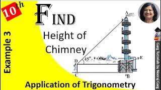 An observer 15 m tall is 285 m away from a chimney The angle of elevation of the top of the chimne [upl. by Isleana]