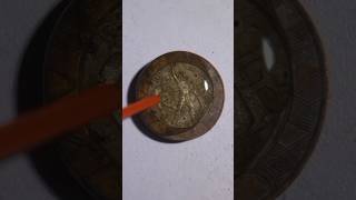 France Coin 1989 10 F coin restoration experiment repair shorts [upl. by Nothsa]