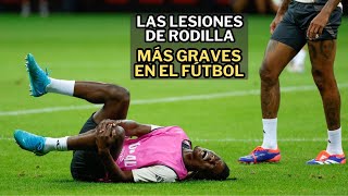 😯💥Lesión de rodilla en el fútbol futbol lesion fcbarcelona [upl. by Blithe245]