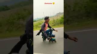 Waw awesome skating just like wawSkating se gira 😂🤪😜🤓is please subscribe [upl. by Navonod]