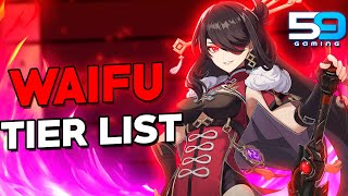 The BEST WAIFUS in GENSHIN IMPACT Genshin Impact DEFINITIVE Waifu Tier List [upl. by Eidna]