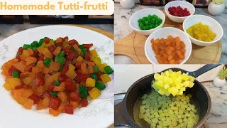 Homemade Tutti Frutti Recipe By Reema Khan 😍 [upl. by Adianes66]