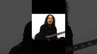 KIRK HAMMETT METALLICA CANT PLAY DYERS EVE MAIN RIFF FROM AND JUSTICE FOR ALL  RARE SHORTS [upl. by Nolasba210]