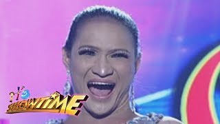 Its Showtime Ms Q amp A Princess Khim Santillans dentures fall [upl. by Astrix]