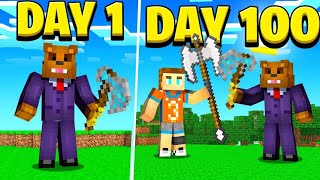 I Survived 100 Days Fighting A Lich King In Minecraft [upl. by Weixel]