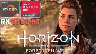 Horizon Forbidden West  RX 5700 XT  Ryzen 5 5600G  1080p High Settings [upl. by Neelehtak]